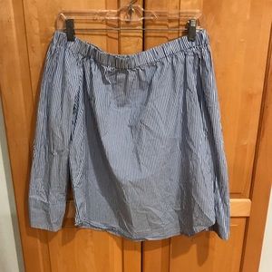 Off the Shoulder Stripe Top